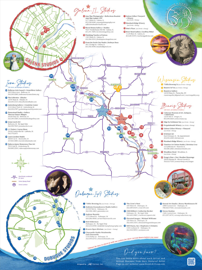 Scenic Art Loop Map - Inside